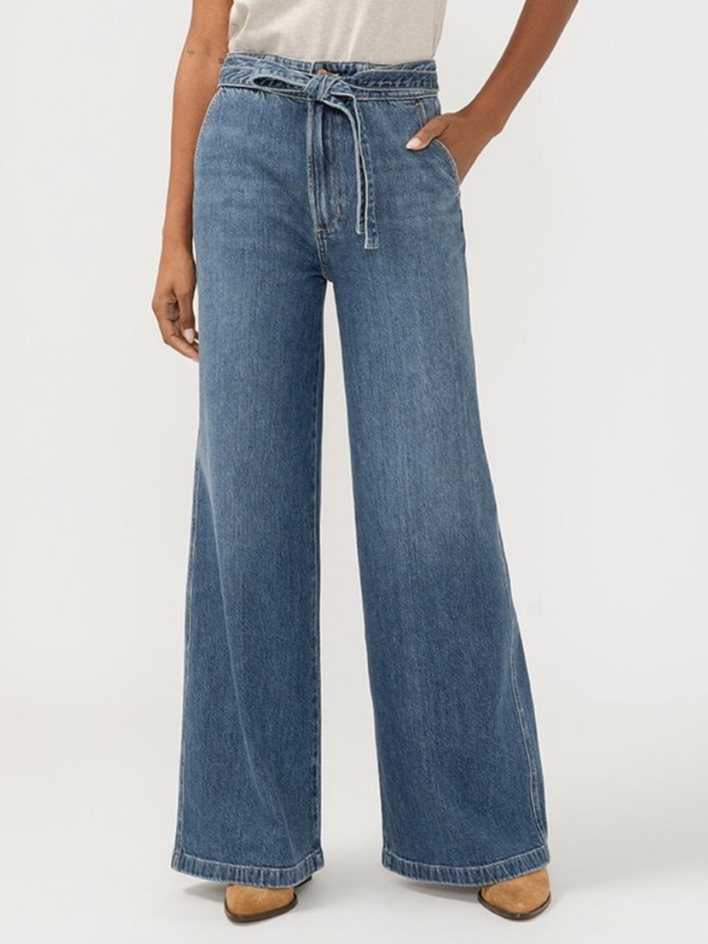 Silver Jeans Wide-Leg • High Rise Jeans in Medium Blue Size 12/31 NWT